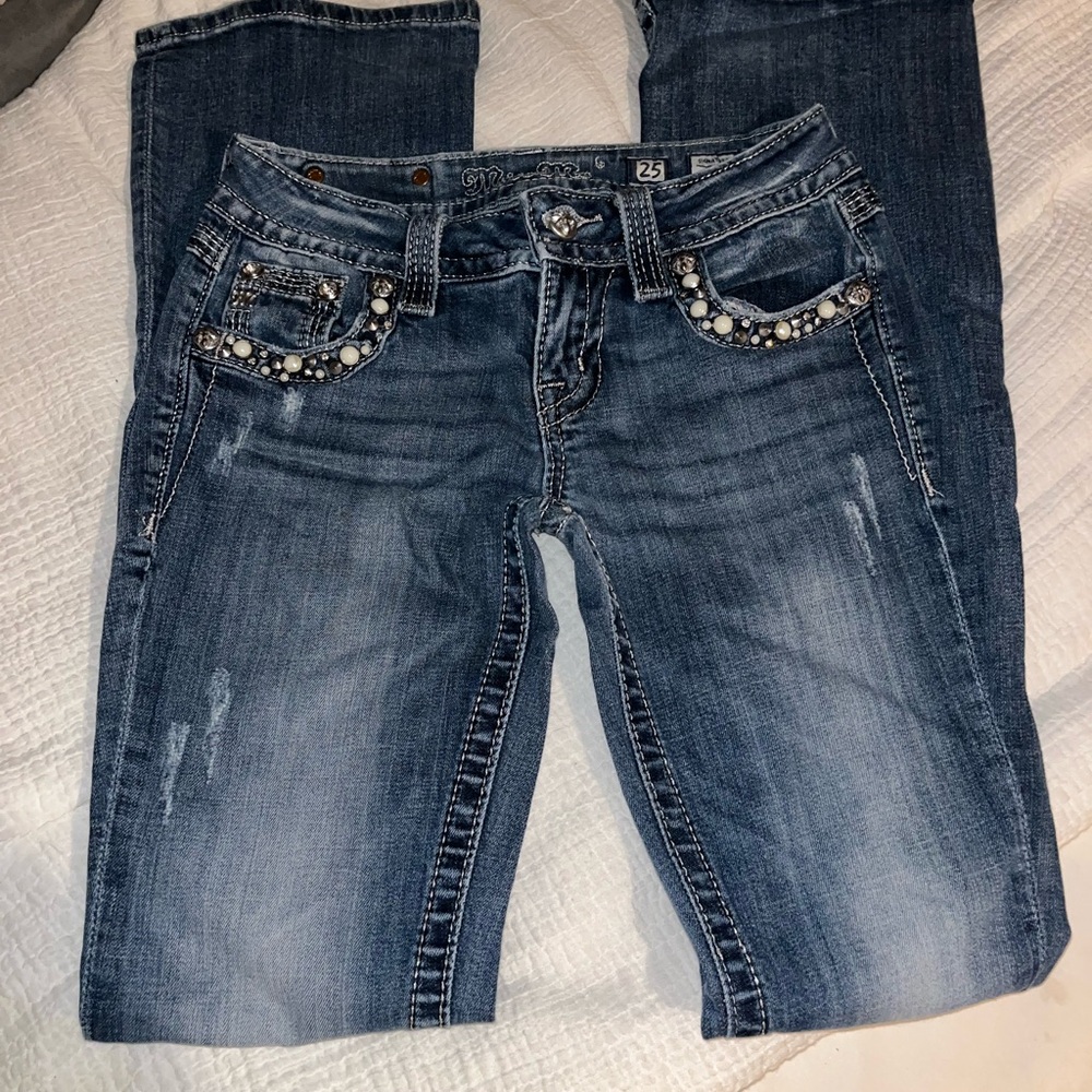Miss Me Blue Boot Cut Jeans